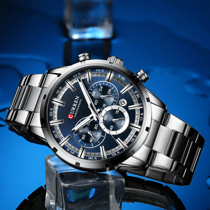 ⌚ CURREN 8355 – Sportig elegans i rostfritt stål