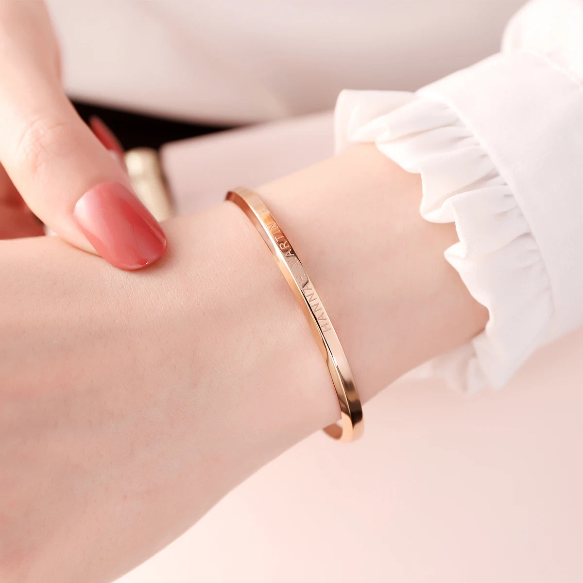 Elegant Damklocka i Roséguld – Set med Armband