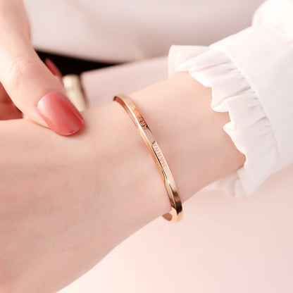 Elegant Damklocka i Roséguld – Set med Armband