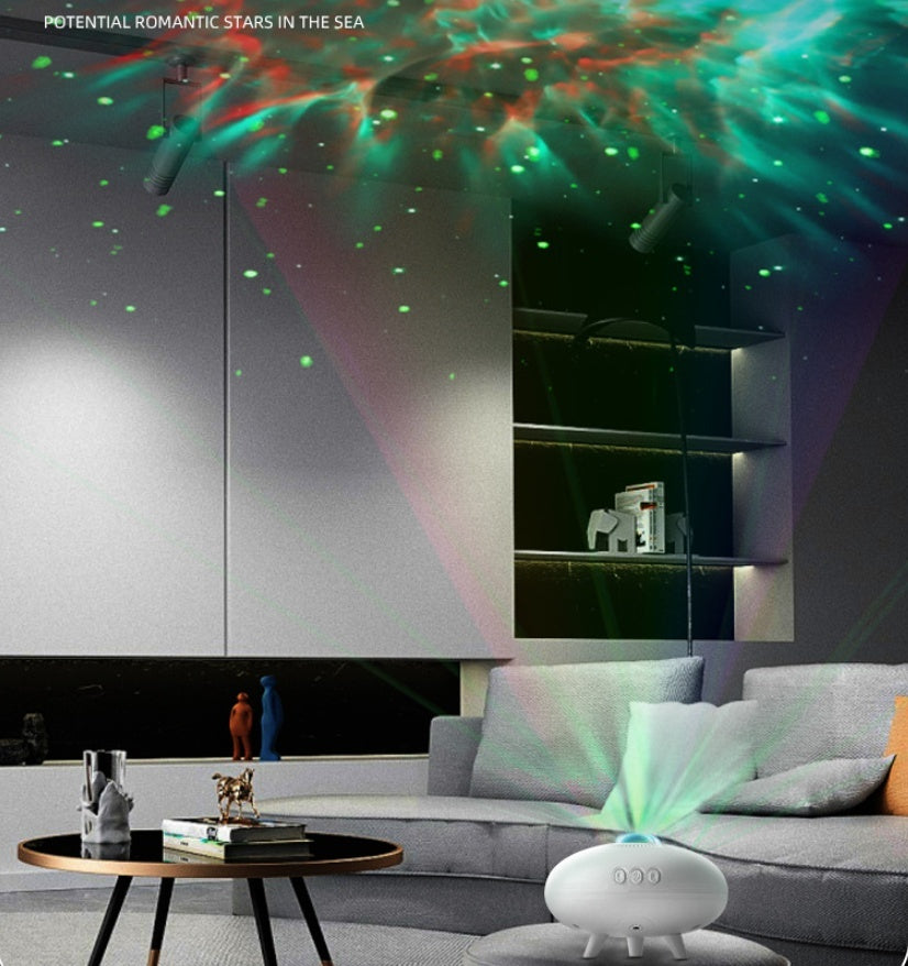 🛸 UFO Stjärnlampa – Färgglad Projektor med Rymdkänsla