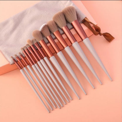 💄 13-delars Sminkborstset – För Bas, Ögon, Läppar & Detaljer