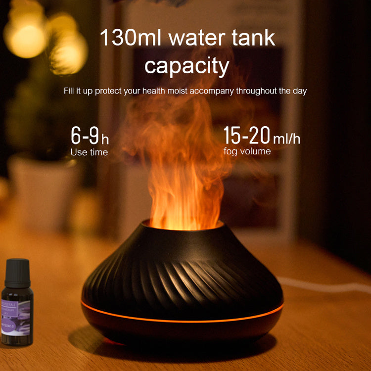 Aromadiffuser med flammeffekt – 130ml doftspridare för hem & spa-känsla