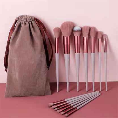 💄 13-delars Sminkborstset – För Bas, Ögon, Läppar & Detaljer