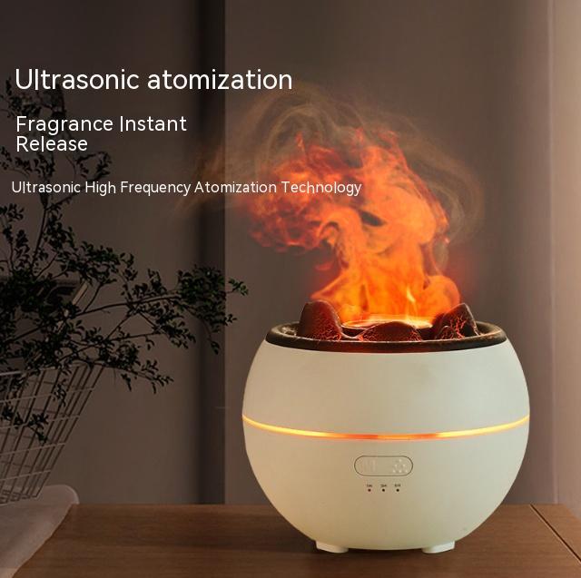 🔥 Aromadiffuser med Flammeffekt – Doftspridare för Hem & Spa-stämning