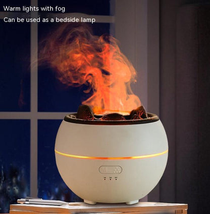 🔥 Aromadiffuser med Flammeffekt – Doftspridare för Hem & Spa-stämning